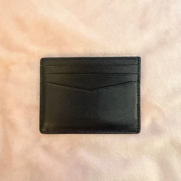 Kate Spade Black Leather Card Wallet - Picture 2 of 3